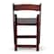 Atlas Commercial Products Wood Folding Chair, Mahogany with Black Pad WFC5MHG - alternate 6